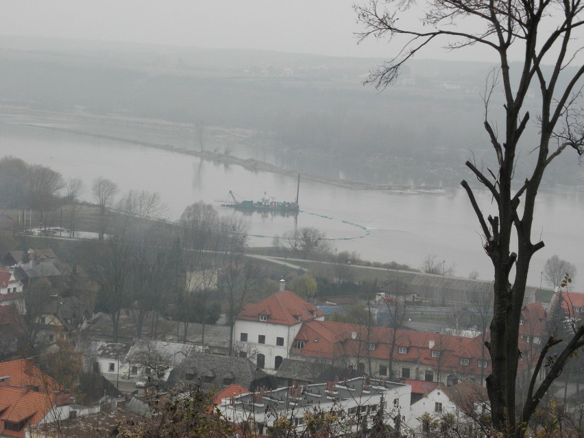 Pogłębianie Wisły w Kazimierzu Dolnym
