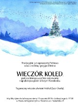 Kolędowanie w Muzeum Regionalnym przy akompaniamencie fortepianu i harfy