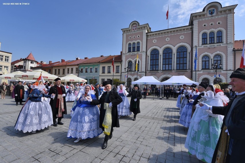 Święto Konstytucji 3 Maja w Żywcu - zobacz ZDJĘCIA z obchodów na Rynku