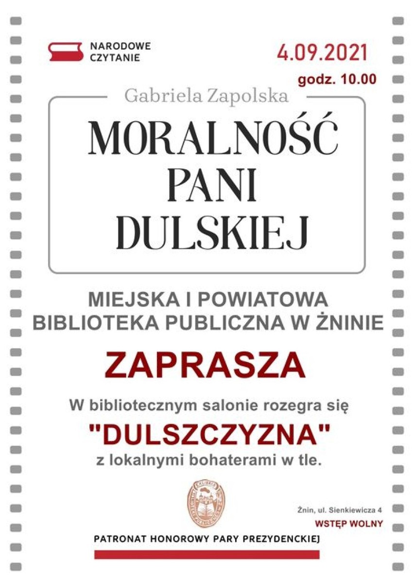 Zapraszamy do biblioteki w sobotę, 4 września, o godz. 10