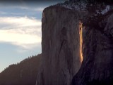 "Płonący" wodospad Horsetail w parku narodowym Yosemite zachwyca przez dwa lutowe tygodnie (wideo)
