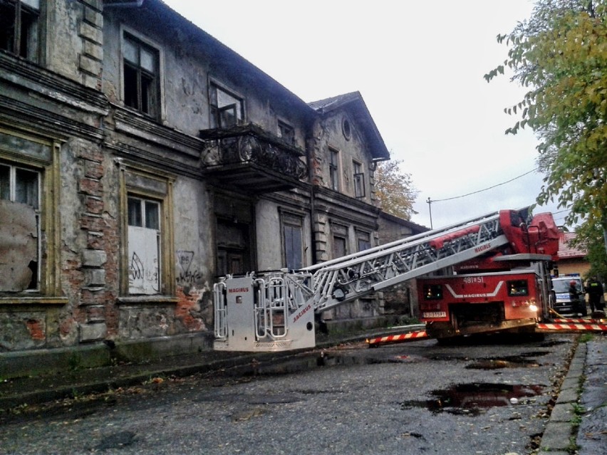 Pożar kamienicy w Jaworznie. Płonął pustostan