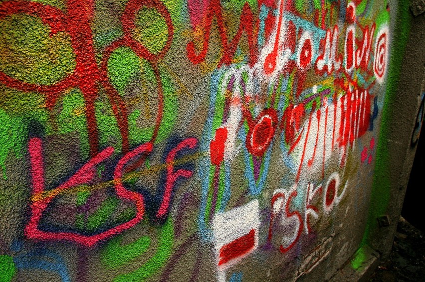 Zielonogórskie graffiti - stacja transformatorowa przy ul. Podgórnej