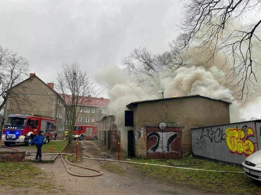 Do pożaru doszło przy ulicy Gorzowskiej w Kostrzynie nad...
