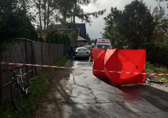 Wypadek rowerzysty w Czarnej Górze