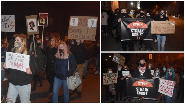 Protest kobiet w Rypinie skupił się także na lokalnych politykach Prawa i Sprawiedliwości