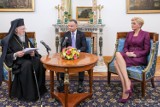 "Wiemy, kto jest ofiarą, a kto napadł". Prezydent Andrzej Duda spotkał się z patriarchą Konstantynopola Bartłomiejem I