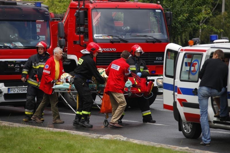 Zderzenie tramwajów w Poznaniu. 40 osób zostało rannych