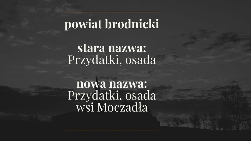 Kujawsko-Pomorskie. Te miejscowości w regionie zniknęły lub zmieniły nazwę w ostatnich tygodniach