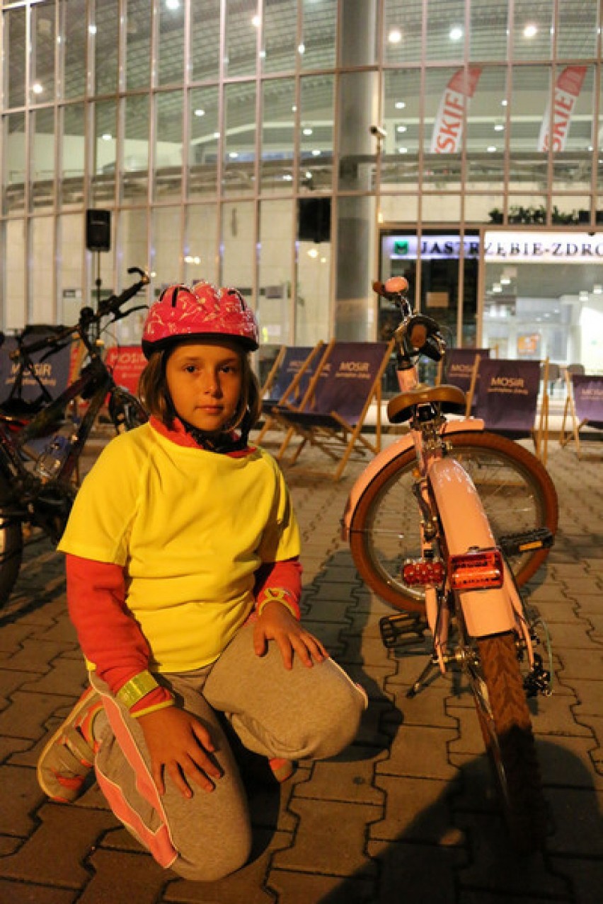 Rajd rowerowy w Jastrzębiu: nocą jechali przez miasto