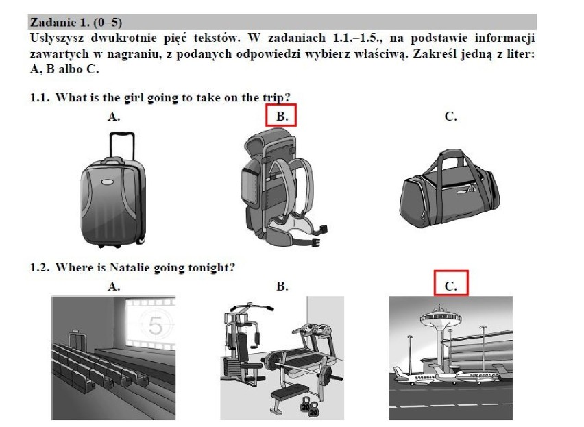 EGZAMIN GIMNAZJALNY 2018. Język angielski - arkusze CKE, odpowiedzi. Egzamin gimnazjalny - j.angielski poziom podstawowy
