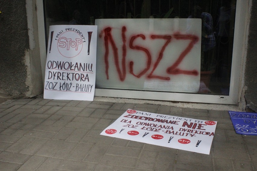 Pracownicy ZOZ Łódź-Bałuty protestują przeciwko odwołaniu dyrektora placówki z pełnionej funkcji