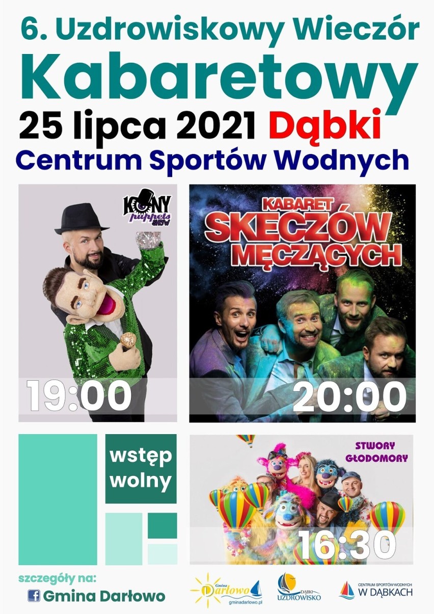 Imprezowy weekend w Darłowie, Dąbkach i Jarosławcu. Nadmorski Bieg, koncerty i kabaret