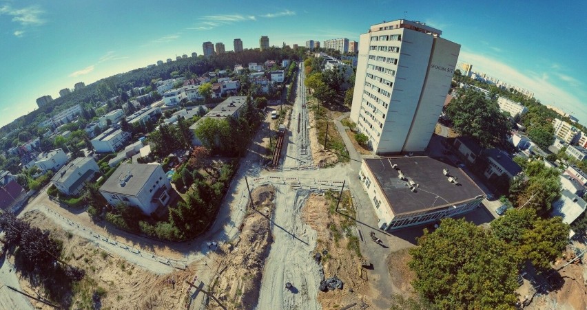 Gruntowna przebudowa torowiska w rejonie Perłowej i Toruńskiej w Bydgoszczy. Kiedy będzie gotowe? [wideo i zdjęcia z drona]