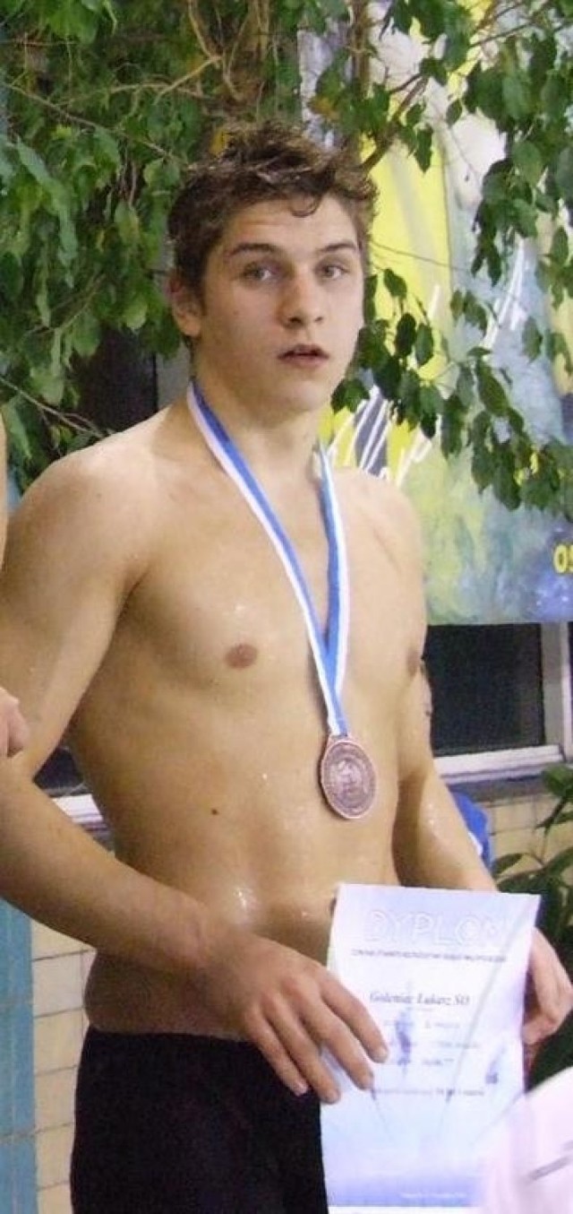 Łukasz Goleniec, podwójny mistrz Polski w sztafetach na 4x100 i 4x200 m stylem dowolnym, brązowy medalista na 1500 m stylem dowolnym.