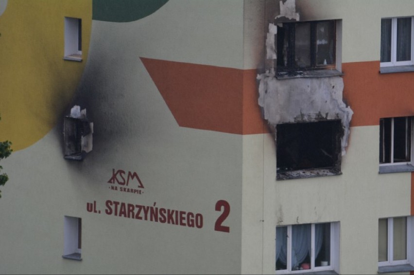 Tragiczny pożar w Koszalinie przy ul. Starzyńskiego. Zdjęcia internautów