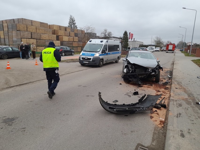 Do niebezpiecznego zdarzenia drogowego doszło w Lęborku.