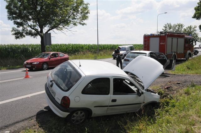 Wypadek na obwodnicy Kościana - jedna osoba trafiła do szpitala