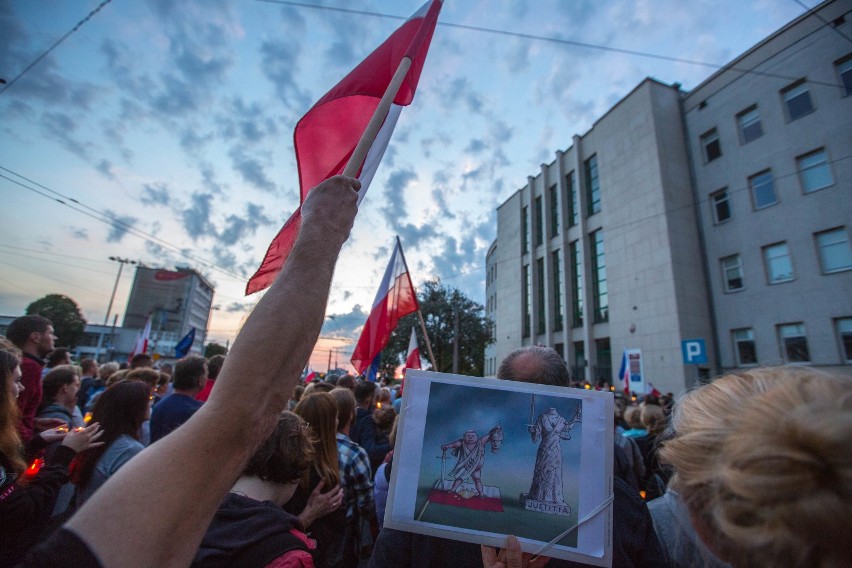 Protest przed sądem w Gdyni 20.07.2017