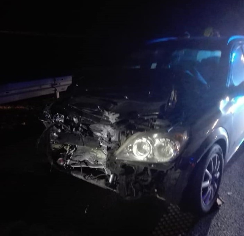 Poważny wypadek na autostradzie A2 w powiecie brzezińskim. Jedna osoba została ranna