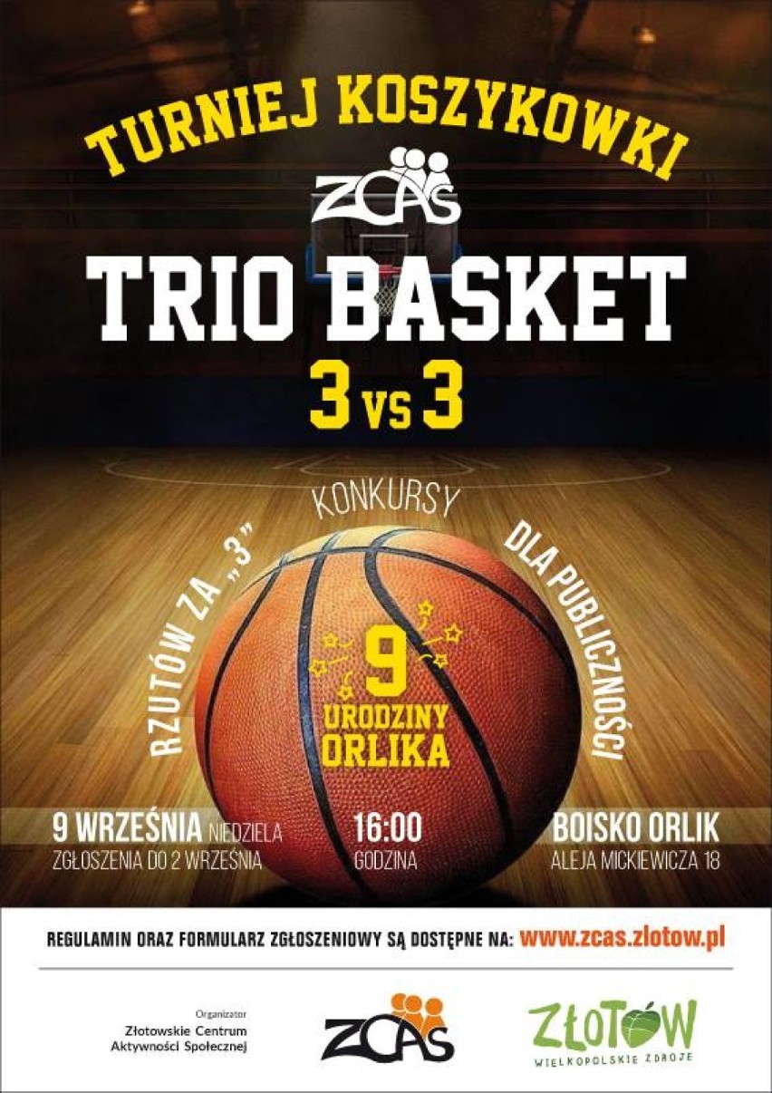 Turniej koszykówki ZCAS TRIO BASKET na 9. urodziny Orlika!