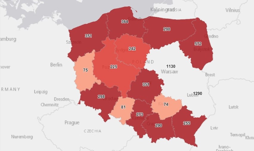 Koronawirus, raport 26 października 2021. Niski - jeszcze - przyrost zakażeń w Oświęcimiu, Olkuszu, Wadowicach. W Chrzanowie „skok” i ofiara