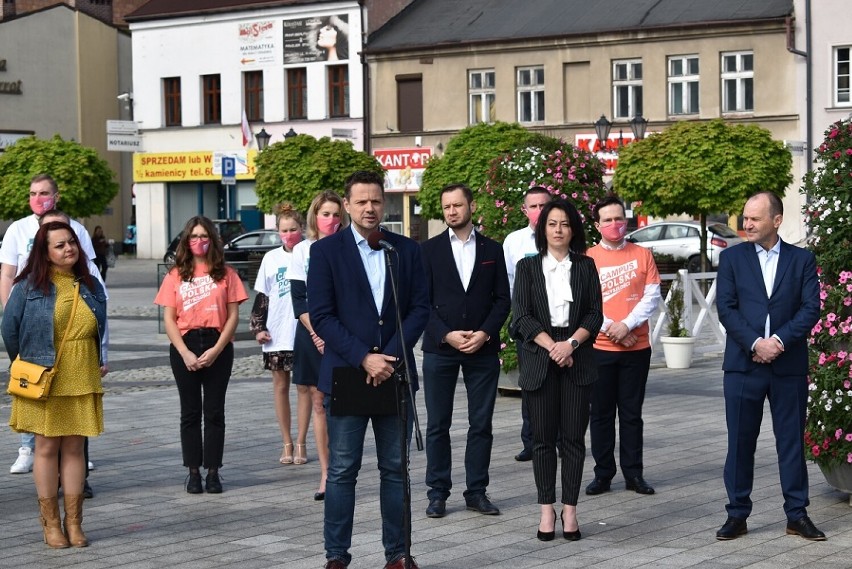 Prezydent Warszawy Rałał Trzaskowski przyjechał do...