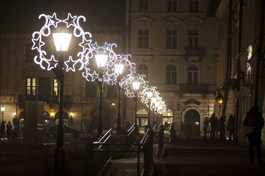 Świąteczna iluminacja Krakowa [ZDJĘCIA]