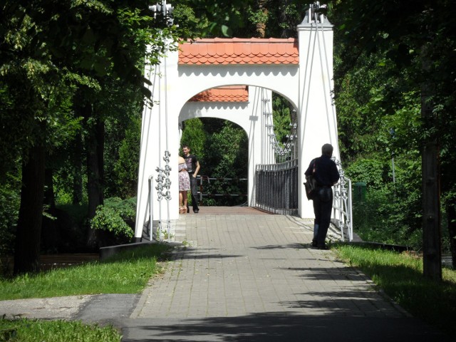 Most wiszący w Krupskim Młynie