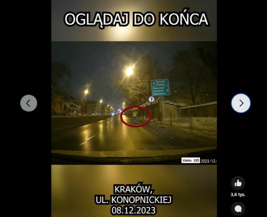 Kraków. Atak na taksówkę znanej youtuberki Ewelki Taxi Driverki. Agresor szedł jezdnią na Konopnickiej
