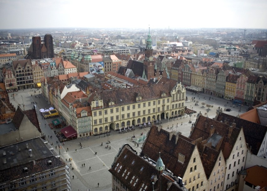 Widok na Rynek we Wrocławiu
