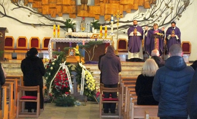 Podczas pogrzebu Jerzego Orzechowskiego w starachowickim kościele Wszystkich Świętych