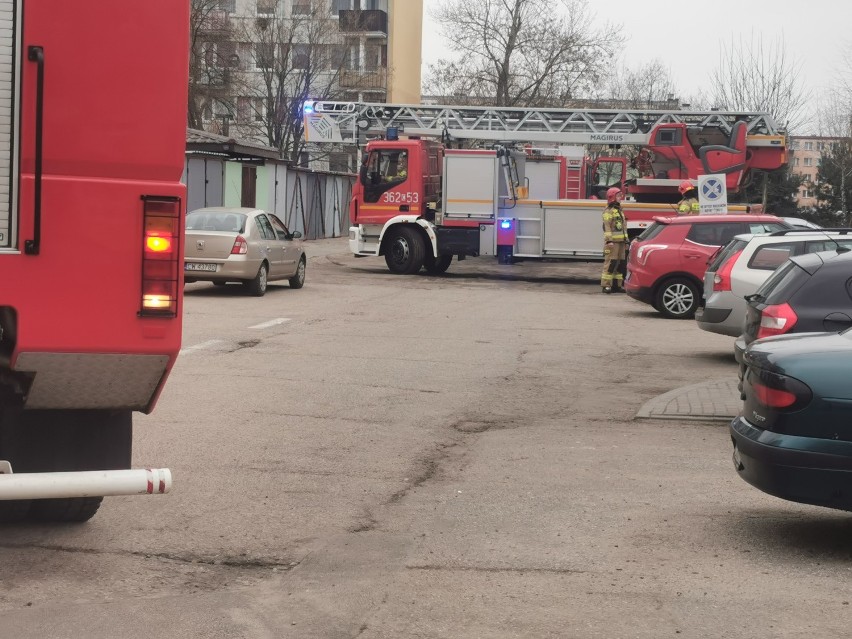 Zgłoszenie o pożarze na ulicy Żytniej we Włocławku