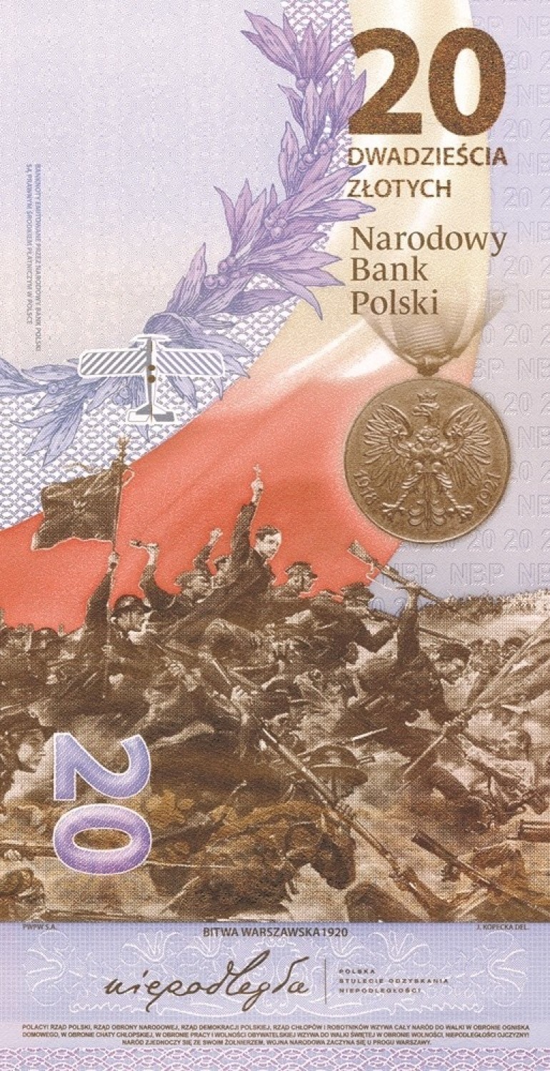 Mieszkańcy Małopolski tłumnie ruszyli do zakupu kolekcjonerskiego banknotu upamiętniającego rocznicę Bitwy Warszawskiej