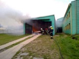 Pożar w zakładzie stolarskim w Pleszewie
