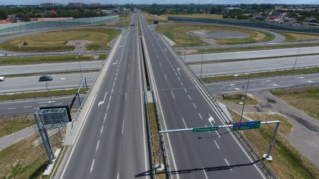 Autostrada A1 na odcinku Tuszyn - Piotrków, lipiec - sierpień 2022