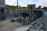 Trwa budowa nowoczesnego centrum przesiadkowego w Żarach [ZDJĘCIA, WIDEO]