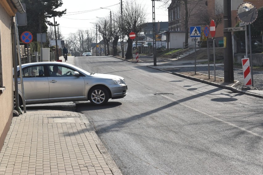 Trwa remont ulicy Kościuszki w Krośnie Odrzańskim.