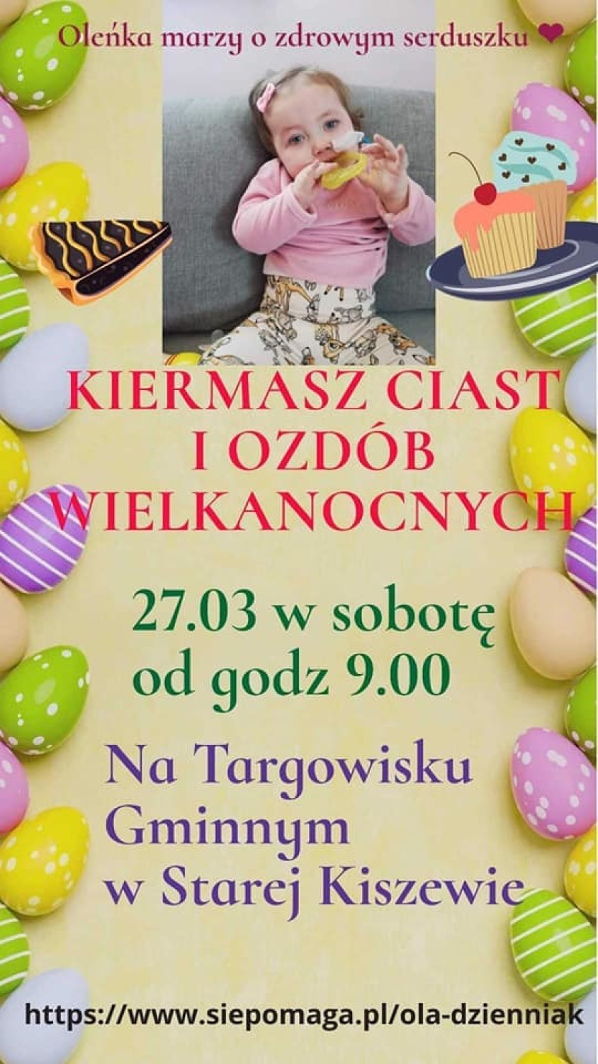 Kiermasz słodkości oraz ozdób wielkanocnych na rzecz Oli Dzienniak 