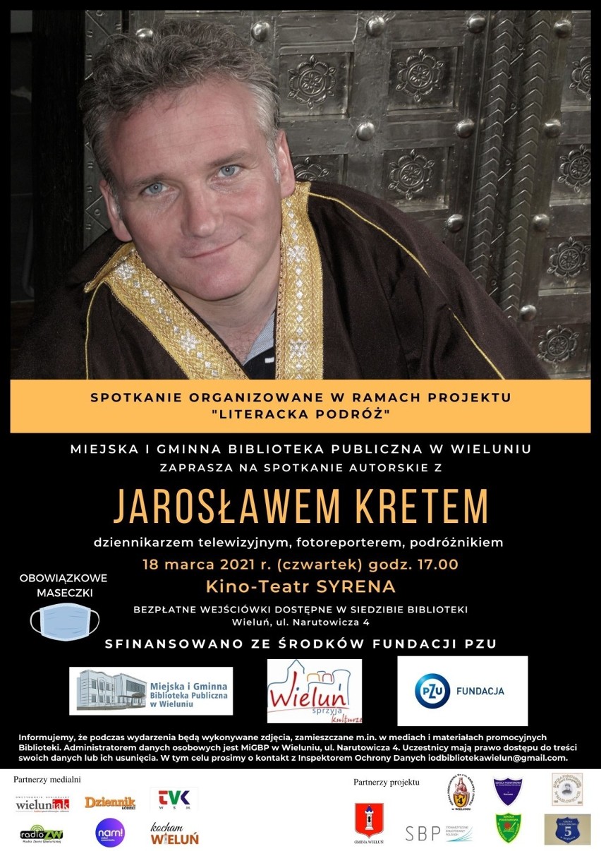 Biblioteka organizuje spotkanie z Jarosławem Kretem. Gdzie można odebrać bezpłatne wejściówki?