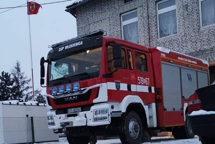 Strażacy ochotnicy z Włosienicy mają teraz dp dyspozycji...