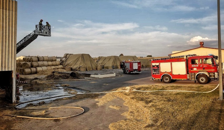 Pożar na terenie zakładu produkcyjnego w Ciszewie 