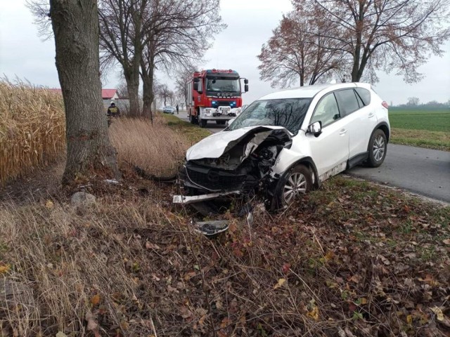 Wypadek w Miniszewie (gm. Janowiec Wielkopolski). Nietrzeźwy kierowca na widok policjantów próbował uciec w pole kukurydzy.