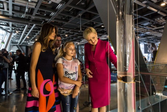 Melania Trump i Agata Duda odwiedziły Centrum Nauki Kopernik [ZDJĘCIA]