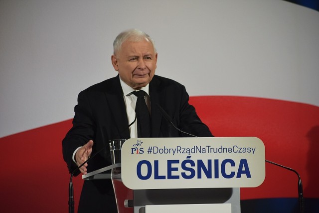 Spotkanie z liderem Prawa i Sprawiedliwości Jarosławem Kaczyńskim odbyło się 24 września w Zamku Książąt Oleśnickich