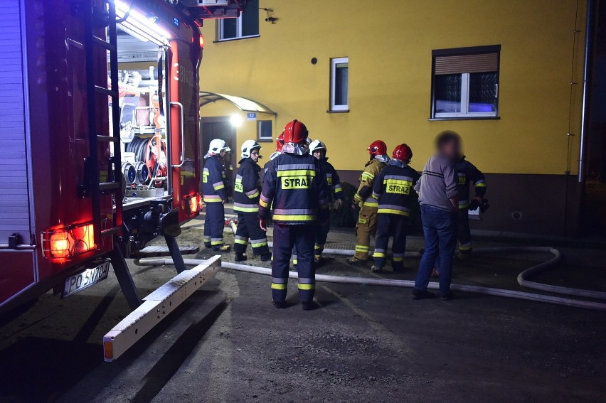 Leszno. Pożar w piwnicy bloku. Lokatorzy bali się wybuchu [ZDJĘCIA]