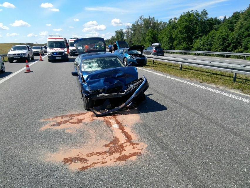 Wypadek na autostradzie! Ruch pasem awaryjnym w kierunku Gdańska [ZDJĘCIA]