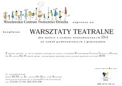 Warsztaty teatralne dla dzieci z rodzin...