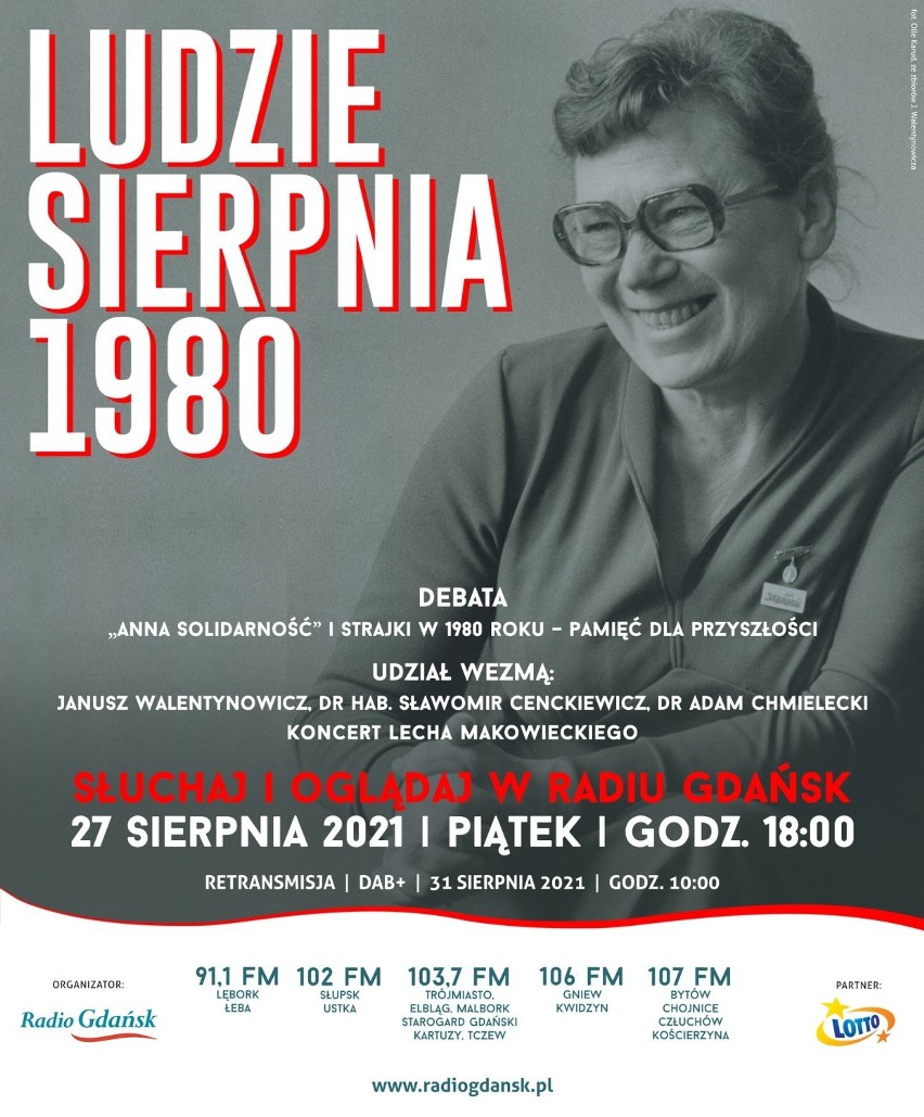 Radio Gdańsk w hołdzie bohaterom Sierpnia 1980 r. W piątek debata poświęcona m.in. Annie Walentynowicz
