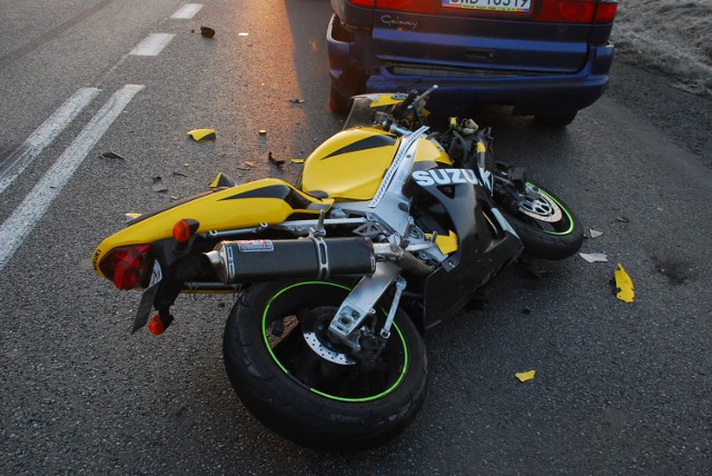 Wypadek motocyklisty Marklowice. Kierowca z Wodzisławia nie żyje